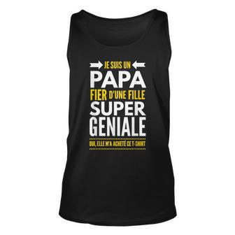 Papa von Mädchen Unisex TankTop, Lustiges Geburtstagsgeschenk für Väter - Seseable