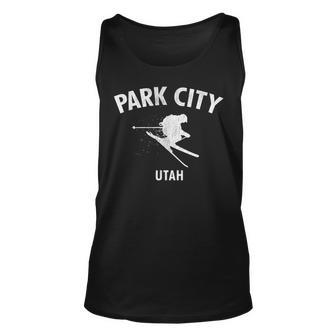 Park City Skiing Ski Utah Gift Unisex Tank Top - Seseable