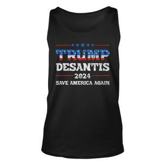 Patriotic Trump Desantis 2024 Make Liberals Cry Again Usa Unisex Tank Top - Seseable