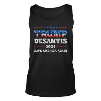 Patriotic Trump Desantis 2024 Make Liberals Cry Again Usa V2 Unisex Tank Top - Seseable