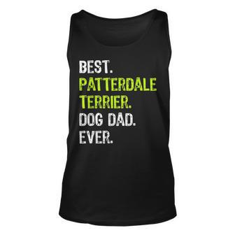 Patterdale Terrier Dog Dad Fathers Day Dog Lovers Gift Unisex Tank Top - Seseable
