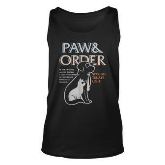 Paw And Order Special Training Dog And Cat Feline Unit Pets Tank Top | Mazezy