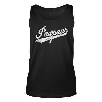 Pawpaw Vintage Retro Style Father’S Day Gift For Dad Grandpa Unisex Tank Top - Seseable