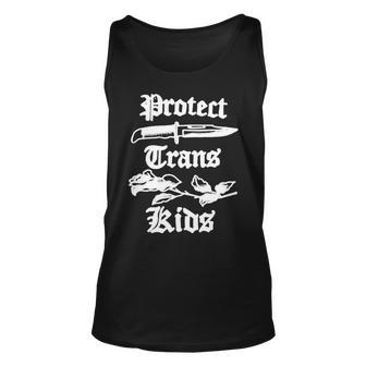 Peggy Flanagan Wearing Protect Trans Kids Unisex Tank Top | Mazezy