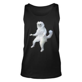 Persian Cat Room Guardian Meme Unisex Tank Top - Seseable