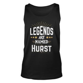 Personalisiertes Legenden-Unisex TankTop mit Namen, Perfekt für Hurst - Seseable