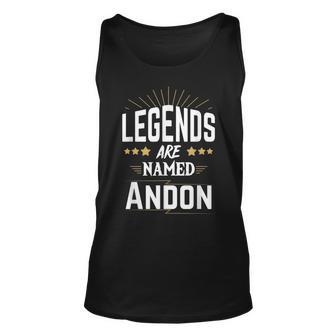 Personalisiertes Legends Are Named Andon Unisex TankTop, Sternen-Design Unisex - Seseable