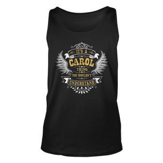Personalized Birthday Idea For Person Named Carol Unisex Tank Top - Seseable