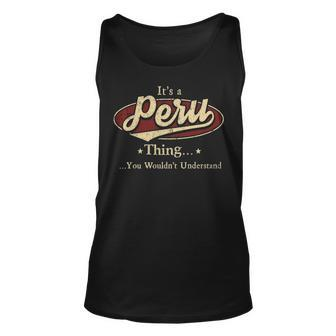 Peru Personalized Name Gifts Name Print S With Name Peru Unisex Tank Top - Seseable