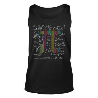 Pi Day 314 Pi Symbol With Math Equations For Math Geek Unisex Tank Top - Seseable