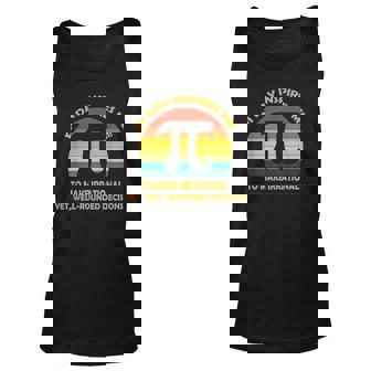 Pi Day Inspires Me To Make Irrational Vintage Sun Math Love Unisex Tank Top - Seseable
