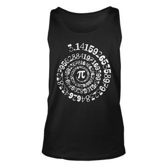Pi Day Spiral Numbers 3 14 Happy Pi Day Unisex Tank Top - Seseable