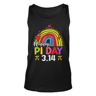 Pi Day Teacher Rainbow Funny Happy Pi Day 3 14 Unisex Tank Top - Seseable