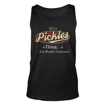 Pickles Personalized Name Gifts Name Print S With Name Pickles Unisex Tank Top - Seseable
