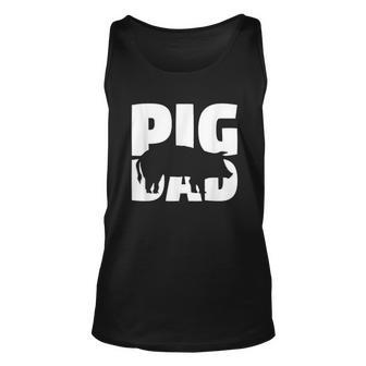 Pig Dad For Pig Lover Gift For Father Zoo Animal Men Women Tank Top Graphic Print Unisex - Thegiftio UK
