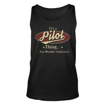 Pilo Personalized Name Gifts Name Print S With Name Pilot Unisex Tank Top - Seseable