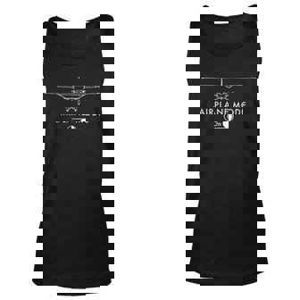 Pilot C172 Flying Gift Airplane Mode Unisex Tank Top | Seseable UK
