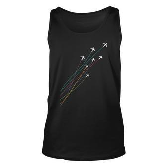 Pilot Commercial Passenger Airplanes Aeroplanes Airline Tank Top | Mazezy