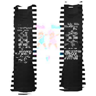 Pink Or Blue Big Brothers Loves You Black Baby Gender Reveal Tank Top | Mazezy
