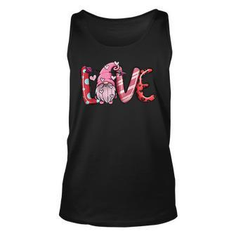 Pink Gnomes Love Valentines Loads Of Love Western Valentine V4 Unisex Tank Top - Seseable