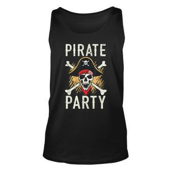 Pirate Party Caribbean Buccaneer Pirate Lover Unisex Tank Top | Mazezy
