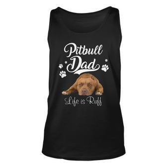Pitbull Lover Dog Funny Pitbull Dad Father Day Lover Dog 28 Pitbulls Unisex Tank Top - Monsterry