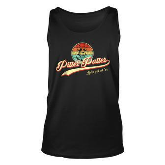 Pitter Funny Patter Lets Get At Er Retro Unisex Tank Top | Mazezy