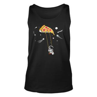 Pizza Swing Astronaut Love Eating Pizza Space Science Outfit Unisex Tank Top - Seseable