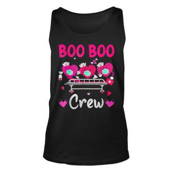 Plaid Boo Boo Crew Valentines Day Heart Nurse Wearing Mask Unisex Tank Top - Seseable
