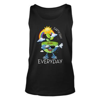 Planet Dabbing Earth Day Everyday Unisex Tank Top | Mazezy