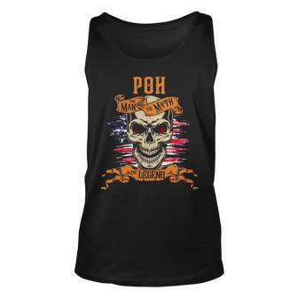 Poh The Man The Myth The Legend Personalized Last Name Unisex Tank Top - Seseable
