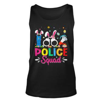 Police Stuffs Easter Police Squad Bunny Easter Day Eggs Costume Tank Top | Mazezy