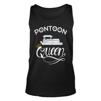Pontoon Queen Funny Pontoon Boat Accessories Unisex Tank Top - Seseable