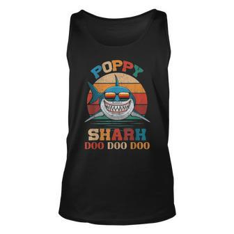 Poppy Shark Doo Doo Doo Fathers Day Gift Unisex Tank Top - Seseable
