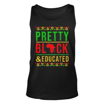 Pretty Black And Educated African Women Black History Month V12 Unisex Tank Top - Seseable