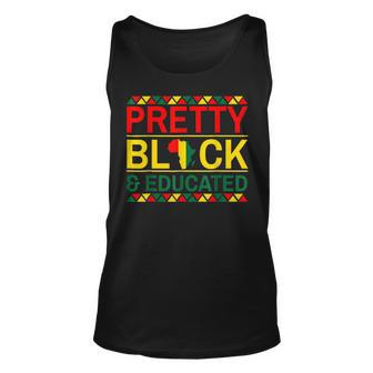 Pretty Black And Educated African Women Black History Month V2 Unisex Tank Top - Seseable