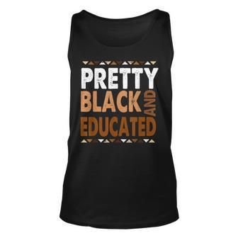 Pretty Black And Educated African Women Black History Month V6 Unisex Tank Top - Seseable
