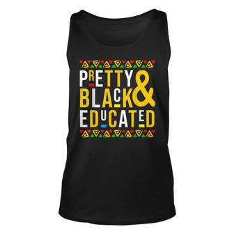 Pretty Black And Educated African Women Black History Month V7 Unisex Tank Top - Seseable