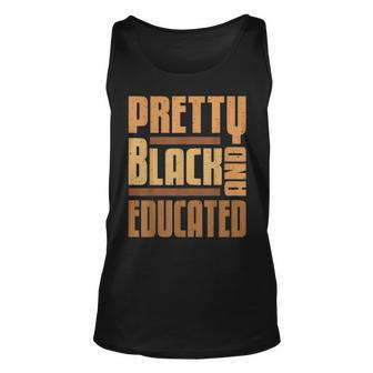 Pretty Black And Educated African Women Black History Month V9 Unisex Tank Top - Seseable
