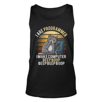 Programmer Cat I Are Programmer Cat Lovers Programming Unisex Tank Top | Mazezy