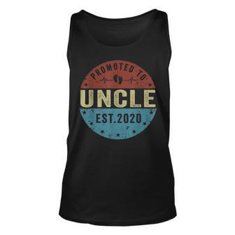 Promoted To Uncle Est 2021 Fathers Day Gifts Unisex Tank Top - Seseable