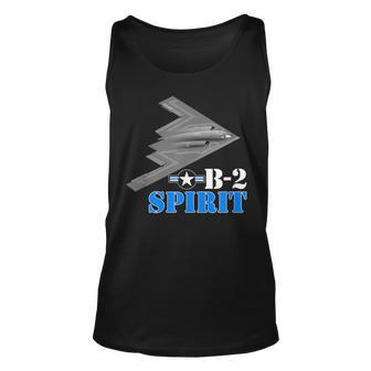 Proud Air Force Bomber Airplane T B2 Spirit Unisex Tank Top | Mazezy