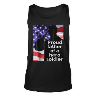 Proud Army Dad Best Military Gift For Dad Gift For Mens Unisex Tank Top | Mazezy