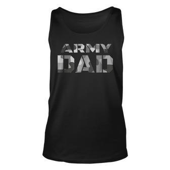 Proud Army Dad T Military Father Camouflage Unisex Tank Top | Mazezy