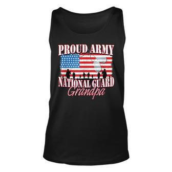 Proud Army National Guard Grandpa Grandparents Day Unisex Tank Top - Seseable