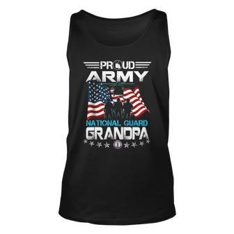 Proud Army National Guard Grandpa US Military Gift Unisex Tank Top - Seseable