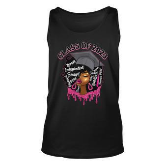 Proud Black Girl Graduation Afro Woman Class Of 2023 Unisex Tank Top - Thegiftio UK