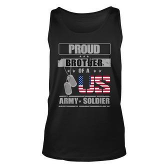 Proud Brother Of A Us Army Unisex Tank Top - Seseable