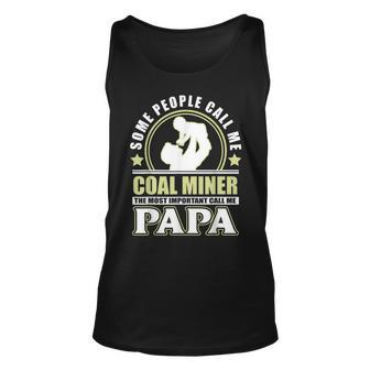 Proud Coal Miner Father Grandpa T Fathers Day Tank Top | Mazezy