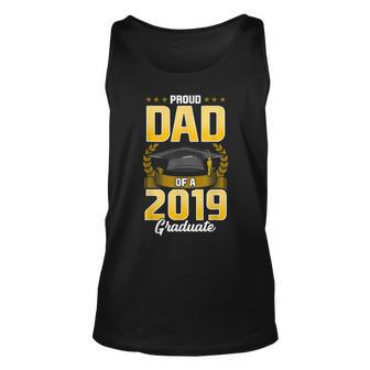 Proud Dad Of A 2019 Graduate T College Senior Father Tank Top | Mazezy